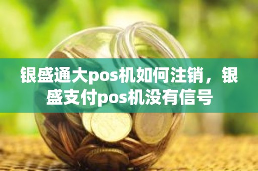 银盛通大pos机如何注销，银盛支付pos机没有信号