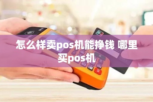 怎么样卖pos机能挣钱 哪里买pos机