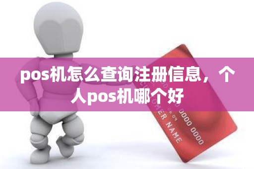 pos机怎么查询注册信息，个人pos机哪个好