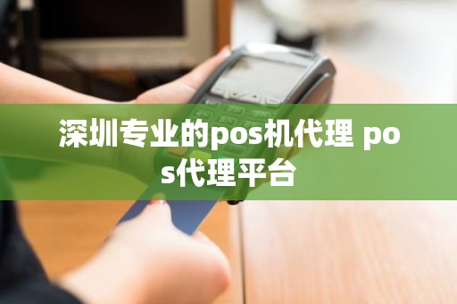 深圳专业的pos机代理 pos代理平台