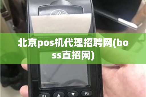 北京pos机代理招聘网(boss直招网)