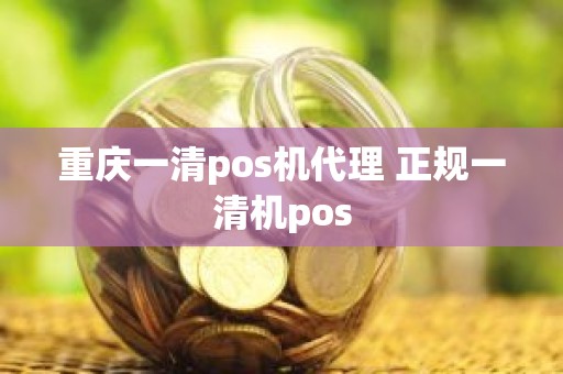 重庆一清pos机代理 正规一清机pos