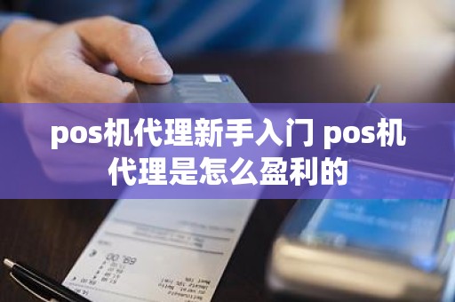 pos机代理新手入门 pos机代理是怎么盈利的