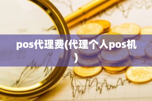 pos代理费(代理个人pos机)