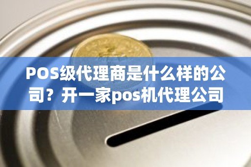 POS级代理商是什么样的公司？开一家pos机代理公司