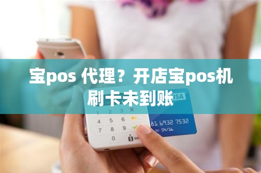 宝pos 代理？开店宝pos机刷卡未到账