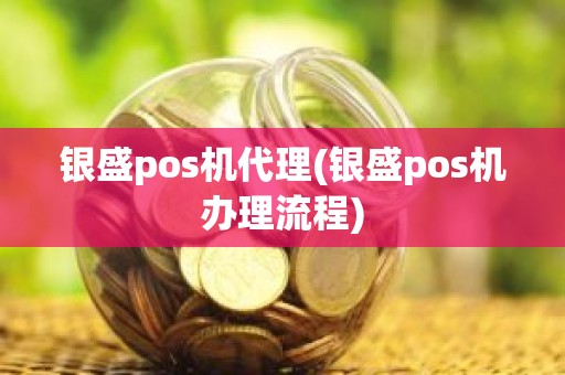 银盛pos机代理(银盛pos机办理流程)