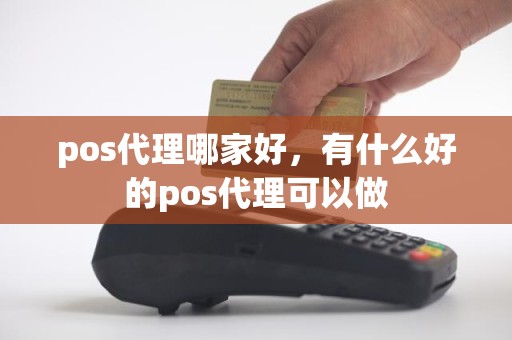 pos代理哪家好，有什么好的pos代理可以做