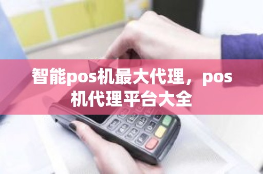 智能pos机最大代理，pos机代理平台大全