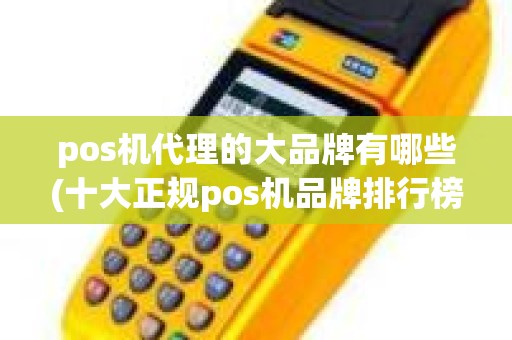 pos机代理的大品牌有哪些(十大正规pos机品牌排行榜)