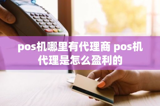 pos机哪里有代理商 pos机代理是怎么盈利的