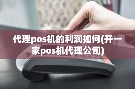 代理pos机的利润如何(开一家pos机代理公司)