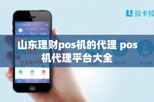 山东理财pos机的代理 pos机代理平台大全