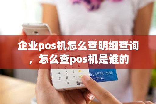 企业pos机怎么查明细查询，怎么查pos机是谁的