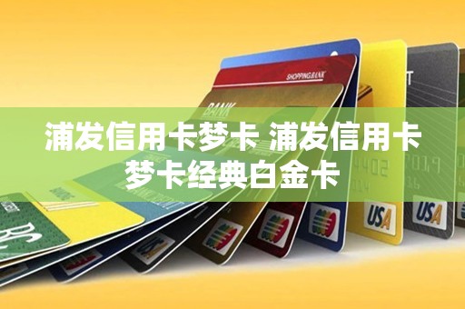 浦发白金梦卡标准版是终身免年费,并且去还可以定制个性卡面卡号,其