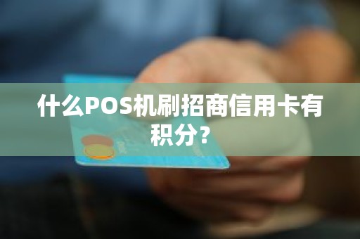 什么POS机刷招商信用卡有积分？