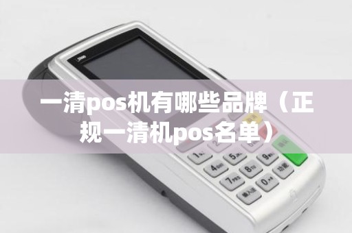 一清pos机有哪些品牌（正规一清机pos名单）